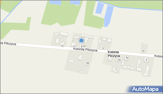 Kolonia Pilczyca, Kolonia Pilczyca, 8, mapa Kolonia Pilczyca