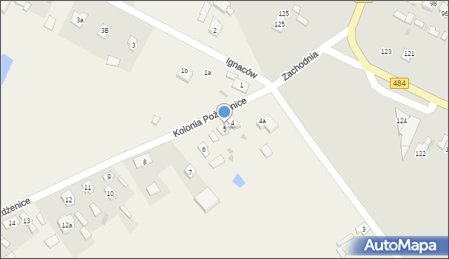 Kolonia Pożdżenice, Kolonia Pożdżenice, 5, mapa Kolonia Pożdżenice
