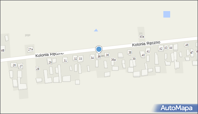 Kolonia Ręczno, Kolonia Ręczno, 35, mapa Kolonia Ręczno