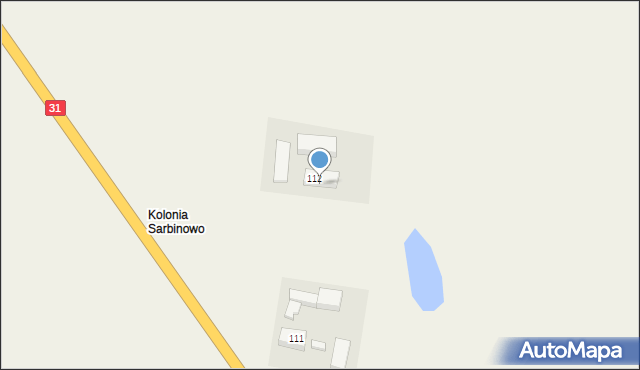 Kolonia Sarbinowo, Kolonia Sarbinowo, 2, mapa Kolonia Sarbinowo