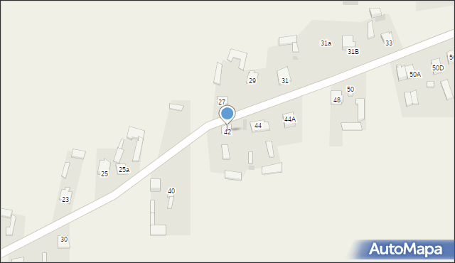 Kolonia Seredzice, Kolonia Seredzice, 42, mapa Kolonia Seredzice