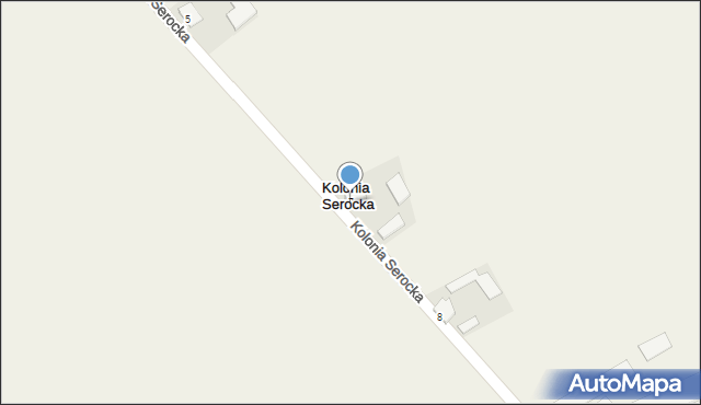 Kolonia Serocka, Kolonia Serocka, 7, mapa Kolonia Serocka