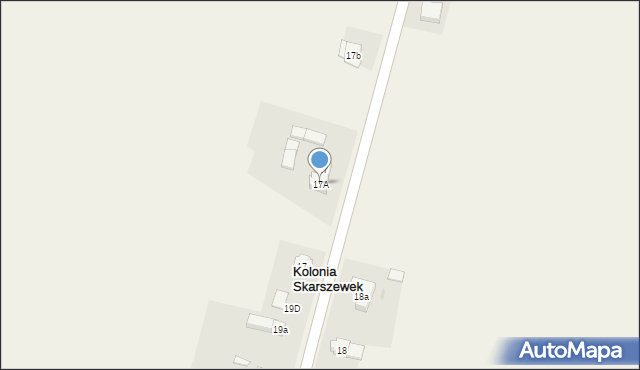 Kolonia Skarszewek, Kolonia Skarszewek, 17A, mapa Kolonia Skarszewek