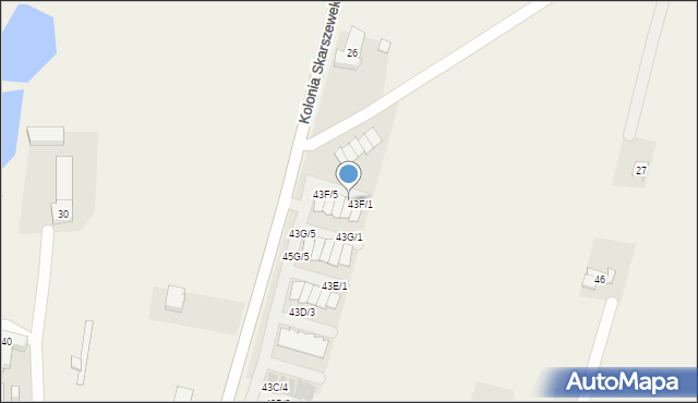 Kolonia Skarszewek, Kolonia Skarszewek, 43F/2, mapa Kolonia Skarszewek