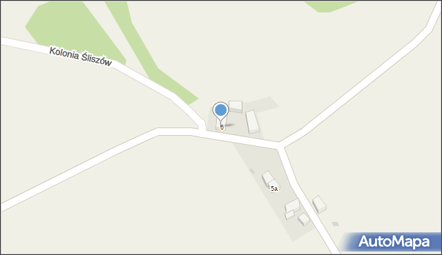 Kolonia Śliszów, Kolonia Śliszów, 6, mapa Kolonia Śliszów