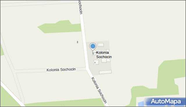 Kolonia Sochocin, Kolonia Sochocin, 6, mapa Kolonia Sochocin