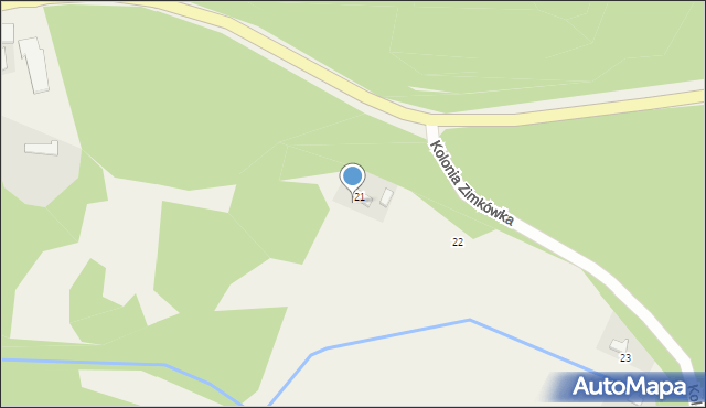 Kolonia Zimkówka, Kolonia Zimkówka, 21, mapa Kolonia Zimkówka