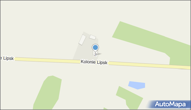 Kolonie Lipsk, Kolonie Lipsk, 27, mapa Kolonie Lipsk