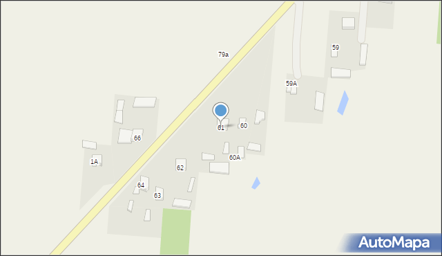 Kolonie Stanisławów, Kolonie Stanisławów, 61, mapa Kolonie Stanisławów