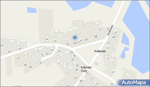 Kołoniec, Kołoniec, 41, mapa Kołoniec