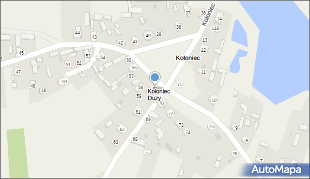 Kołoniec, Kołoniec, 60, mapa Kołoniec