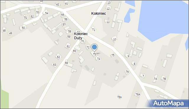 Kołoniec, Kołoniec, 73, mapa Kołoniec