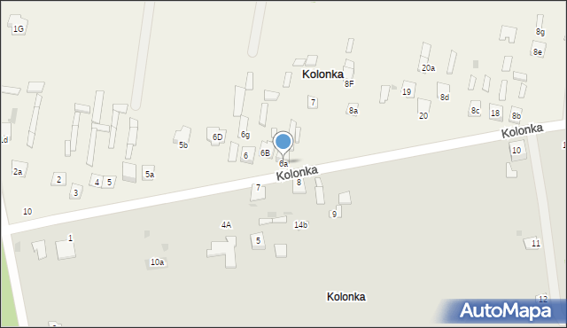 Kolonka, Kolonka, 6a, mapa Kolonka