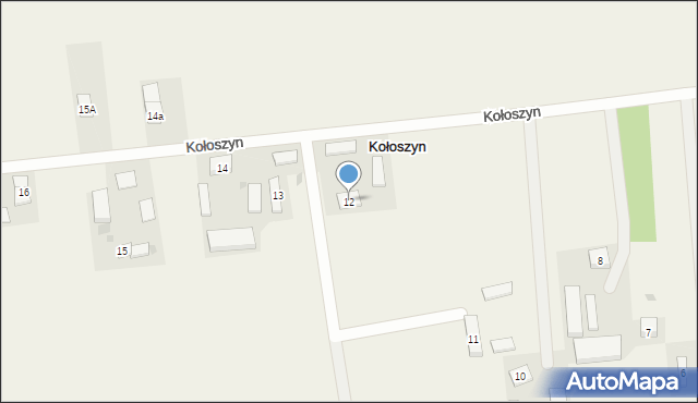 Kołoszyn, Kołoszyn, 12, mapa Kołoszyn