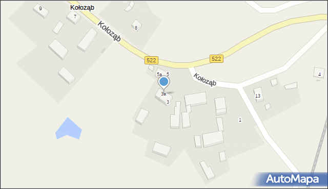 Kołoząb, Kołoząb, 3a, mapa Kołoząb