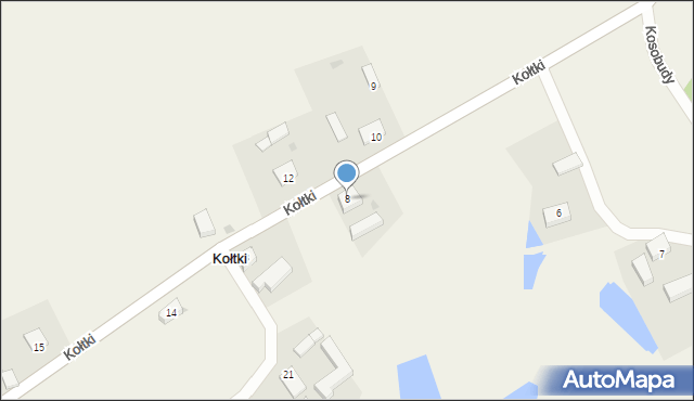 Kołtki, Kołtki, 8, mapa Kołtki