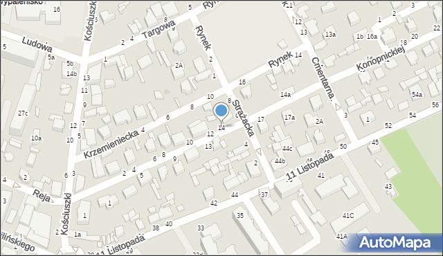 Koluszki, Konopnickiej Marii, 14, mapa Koluszki