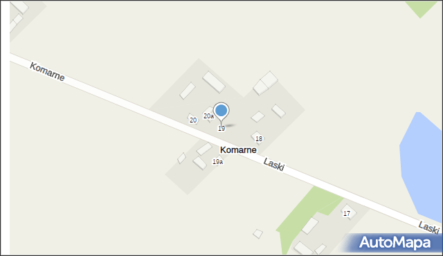 Komarne, Komarne, 19, mapa Komarne