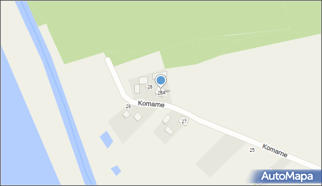 Komarne, Komarne, 28A, mapa Komarne