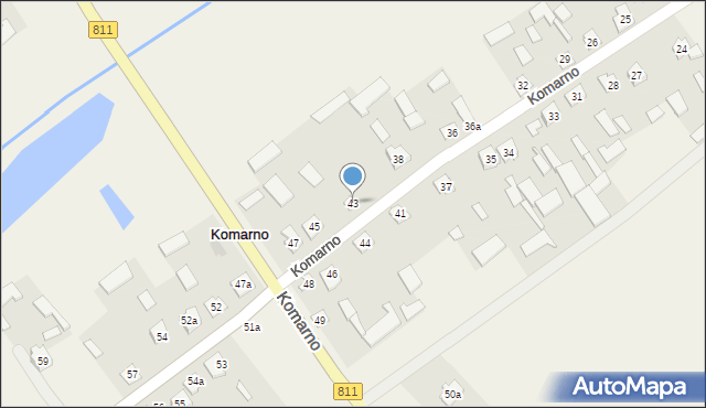 Komarno, Komarno, 43, mapa Komarno