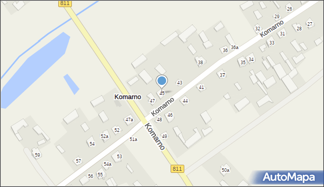 Komarno, Komarno, 45, mapa Komarno