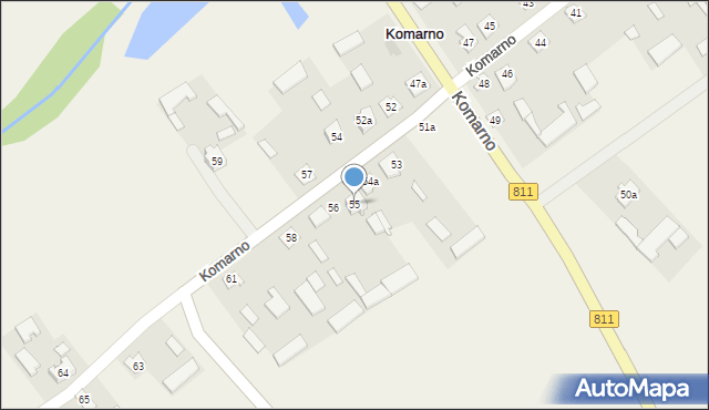 Komarno, Komarno, 55, mapa Komarno