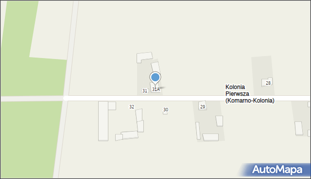 Komarno-Kolonia, Komarno-Kolonia, 31A, mapa Komarno-Kolonia