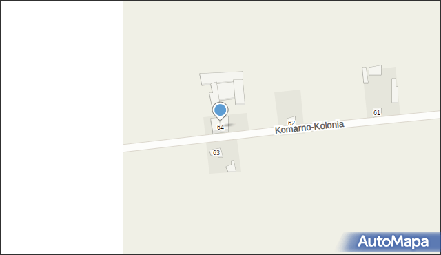 Komarno-Kolonia, Komarno-Kolonia, 64, mapa Komarno-Kolonia