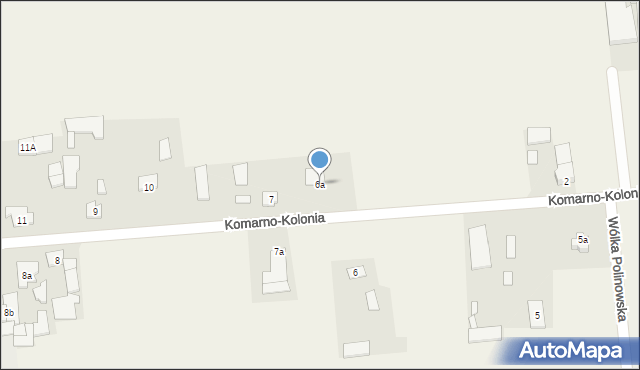 Komarno-Kolonia, Komarno-Kolonia, 6a, mapa Komarno-Kolonia