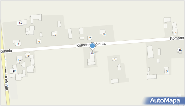 Komarno-Kolonia, Komarno-Kolonia, 7a, mapa Komarno-Kolonia