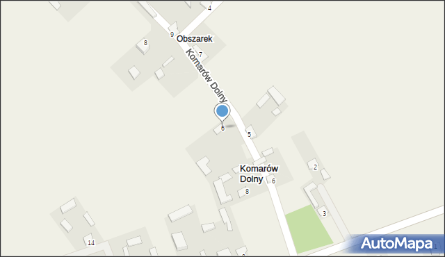 Komarów Dolny, Komarów Dolny, 6, mapa Komarów Dolny