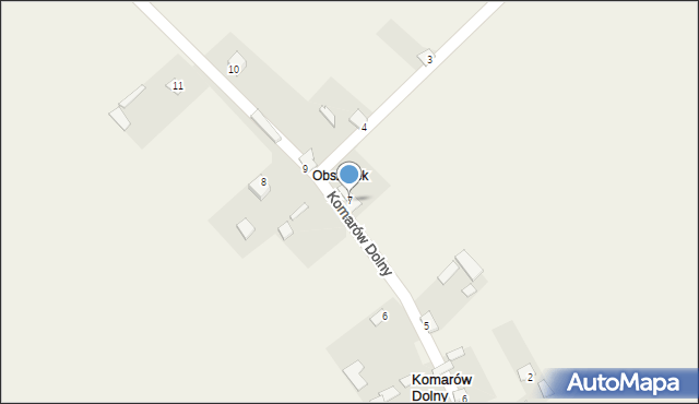 Komarów Dolny, Komarów Dolny, 7, mapa Komarów Dolny