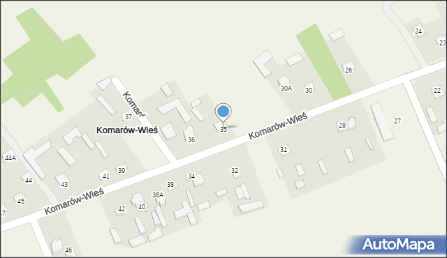 Komarów-Wieś, Komarów-Wieś, 35, mapa Komarów-Wieś