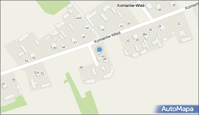 Komarów-Wieś, Komarów-Wieś, 46A, mapa Komarów-Wieś