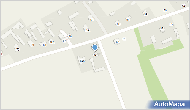Komarów-Wieś, Komarów-Wieś, 64, mapa Komarów-Wieś