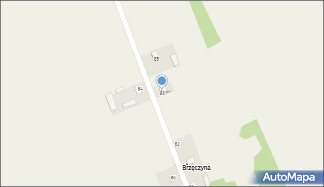 Komarów-Wieś, Komarów-Wieś, 83, mapa Komarów-Wieś