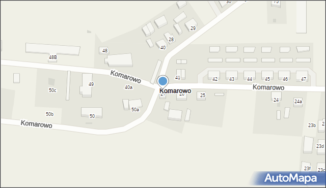 Komarowo, Komarowo, 27, mapa Komarowo