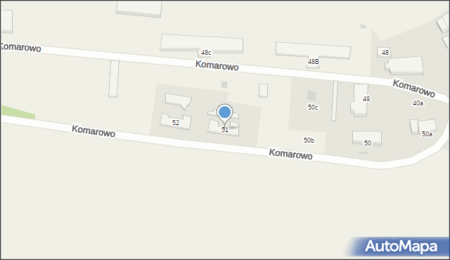 Komarowo, Komarowo, 51, mapa Komarowo