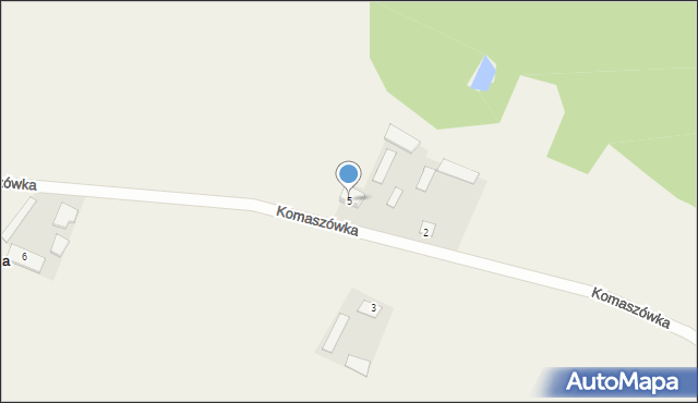 Komaszówka, Komaszówka, 5, mapa Komaszówka