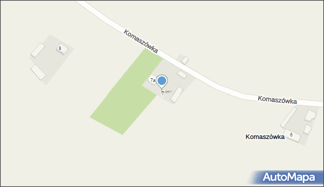 Komaszówka, Komaszówka, 7, mapa Komaszówka