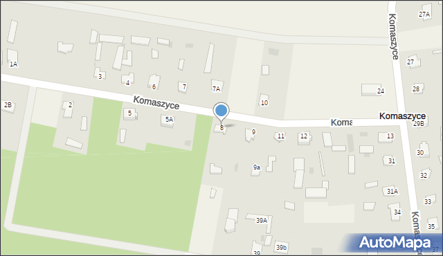 Komaszyce, Komaszyce, 8, mapa Komaszyce