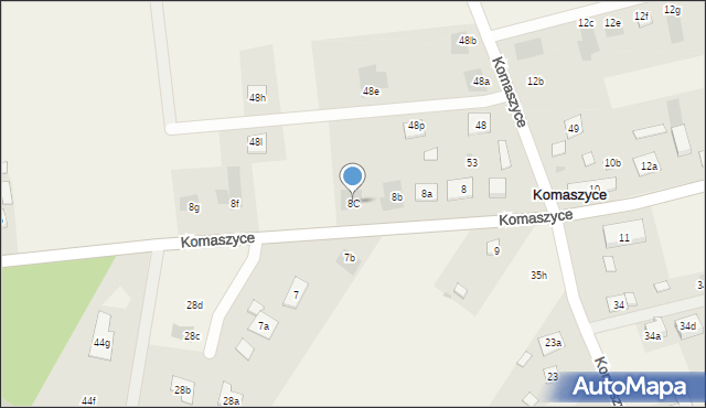 Komaszyce, Komaszyce, 8C, mapa Komaszyce