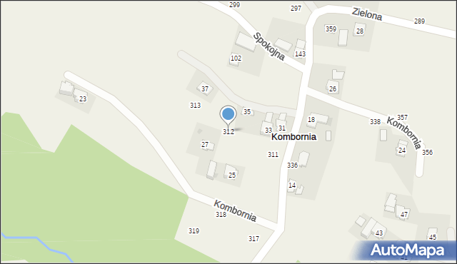 Kombornia, Kombornia, 312, mapa Kombornia