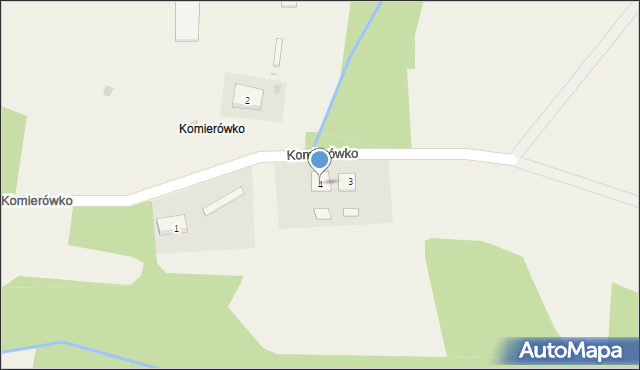 Komierówko, Komierówko, 4, mapa Komierówko