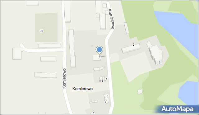 Komierowo, Komierowo, 4, mapa Komierowo