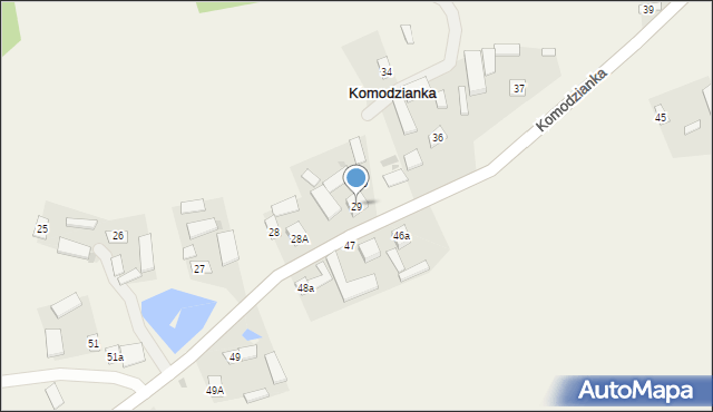 Komodzianka, Komodzianka, 29, mapa Komodzianka