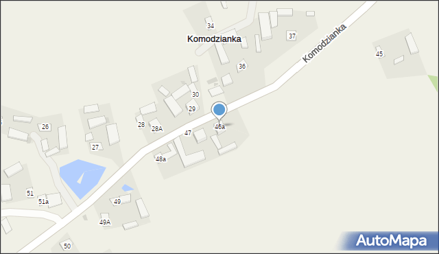 Komodzianka, Komodzianka, 46a, mapa Komodzianka