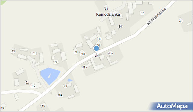 Komodzianka, Komodzianka, 47, mapa Komodzianka