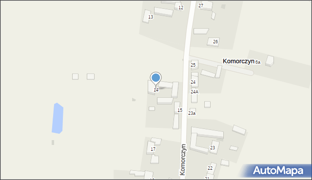 Komorczyn, Komorczyn, 14, mapa Komorczyn