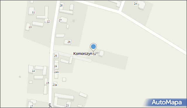 Komorczyn, Komorczyn, 26a, mapa Komorczyn